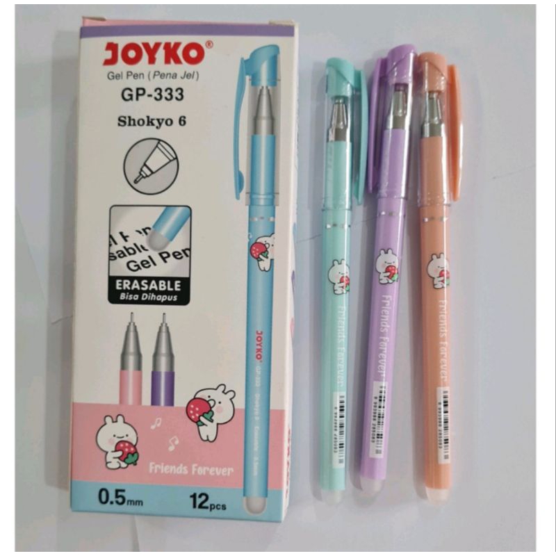 

Pulpen Pena Erasable GP-333 Shoyko 0.5mm (12PCS)