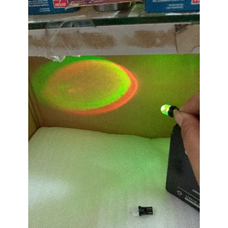 Lampu Led Sen Sein Colok T10 7 Multi Warna RGB Bulb Kedip Mobil Motor