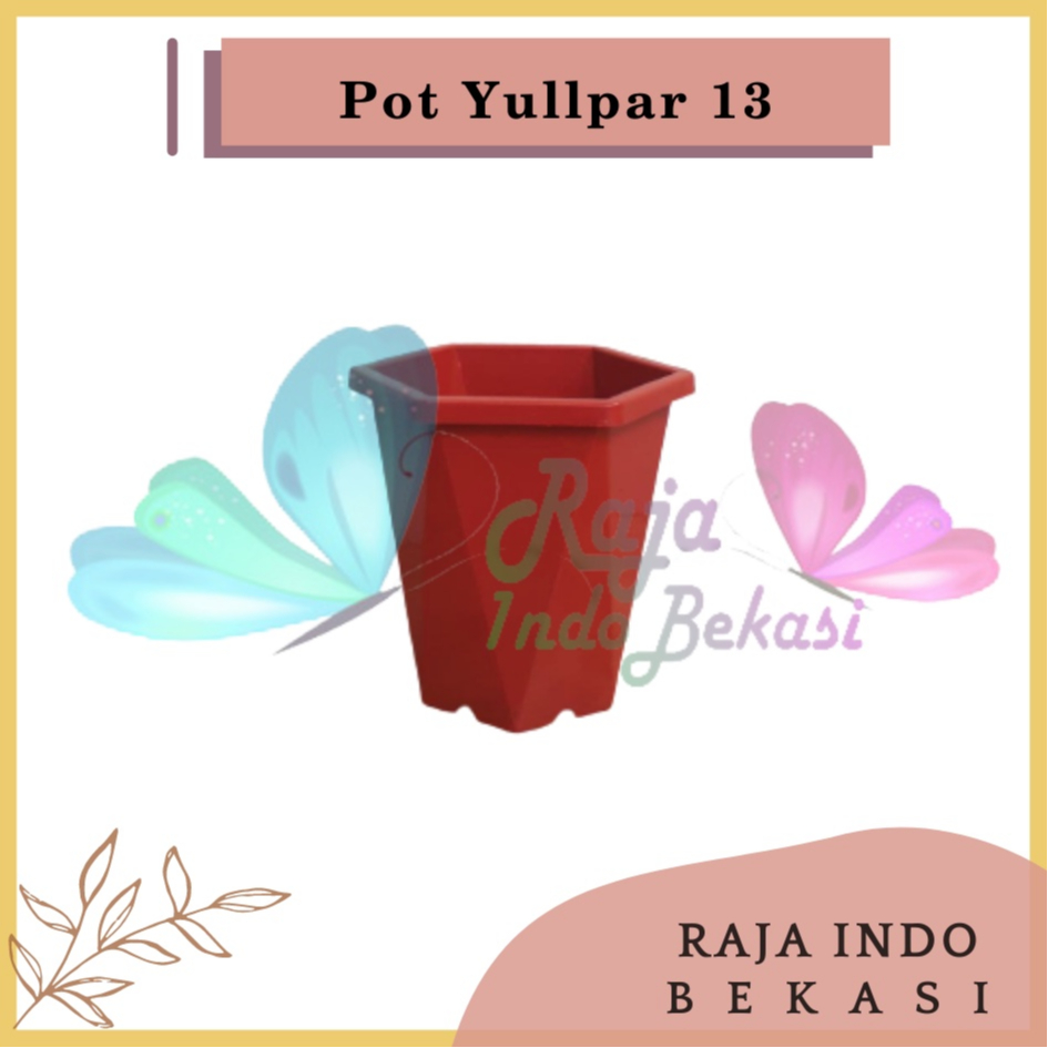 Pot Yullpar 13 Diamond Hexagon Merah Bata Coklat Bata Orange Oren Mirip Pot Yogap Ypt 10 13 15 17 18