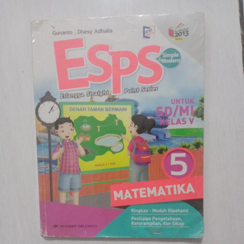 {BACA DESKRIPSI} Buku ESPS Matematika kelas 5 SD bekas
