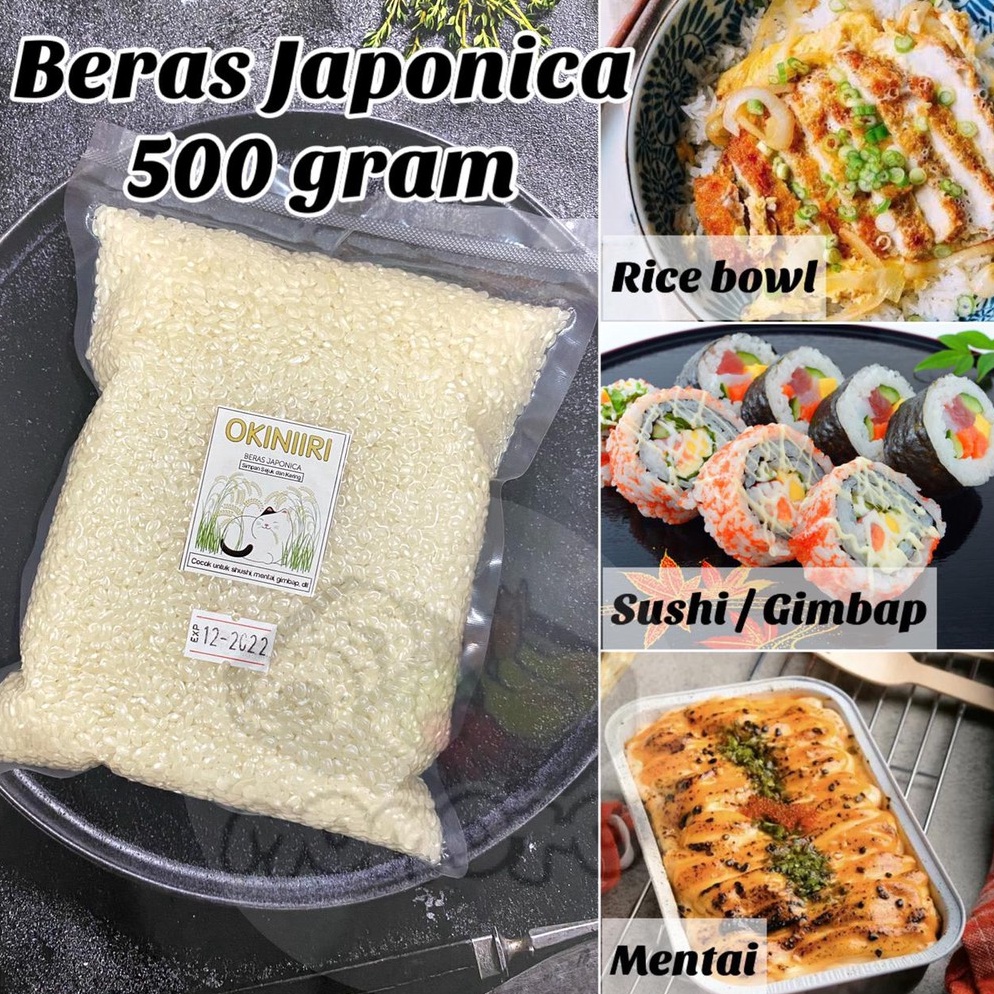 

KODE PRODUK HHWQ951 Beras Sushi Jepang 5 gram Japonica Rice Mentai Pulen Punel