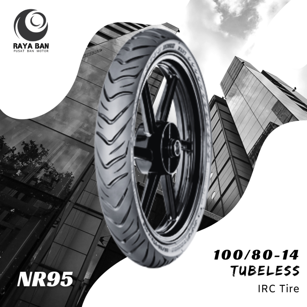 Ban Motor IRC NR95 100/80-14 TL Tubeless NR 95 Reborn