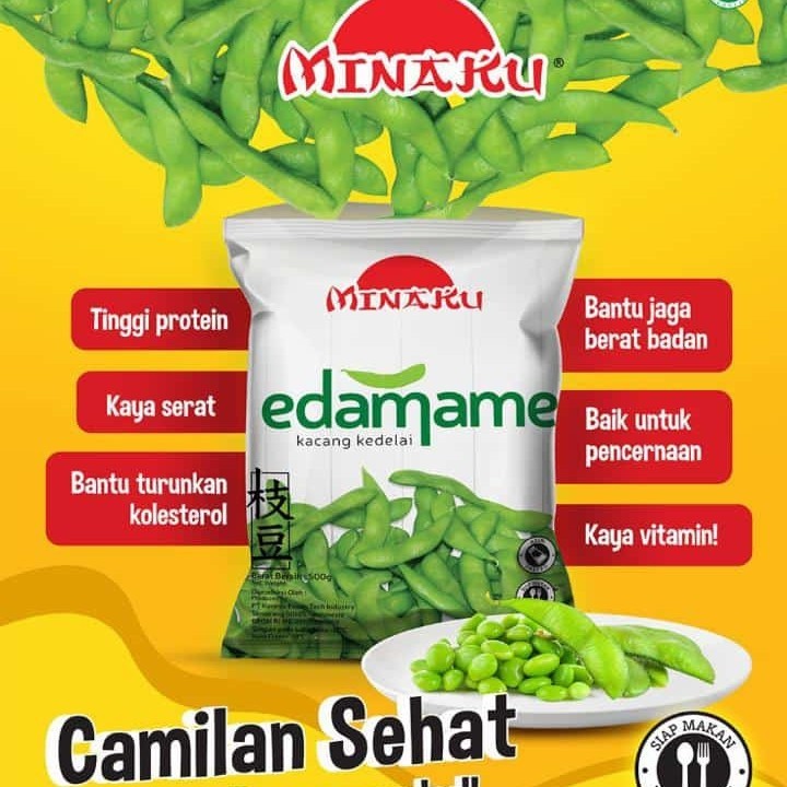 

Kacang edamame minaku 500 gram kacang kedelai jepang salted