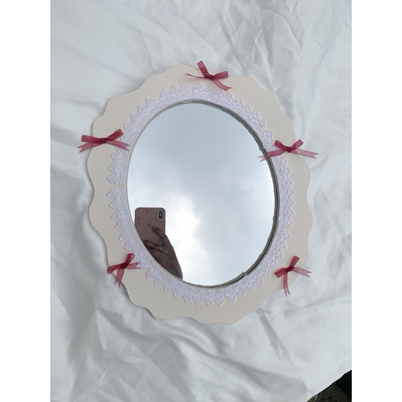kaca dinding standing mirror cermin aesthetic custom kaca vintage cermin souvenir mirror foam kaca r