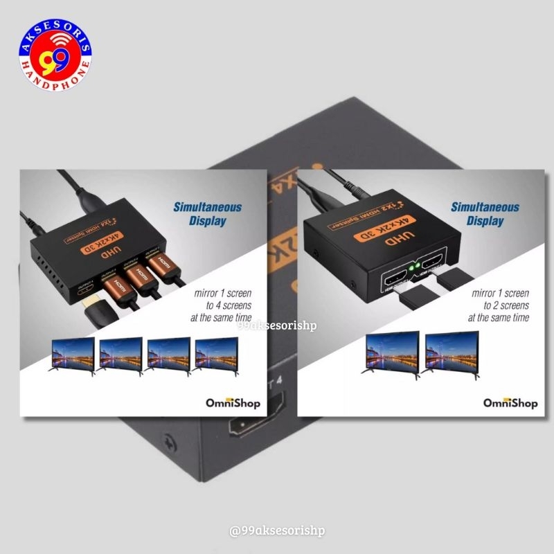 SPLITER HDMI 4 PORT FULL HD 4K