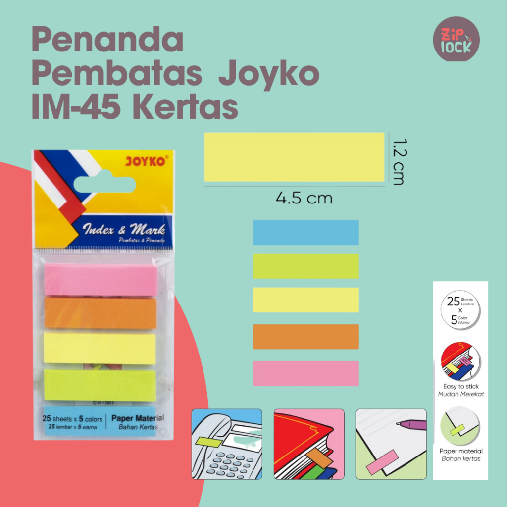 

Index & Mark Penanda Pembatas Joyko IM-45 Kertas