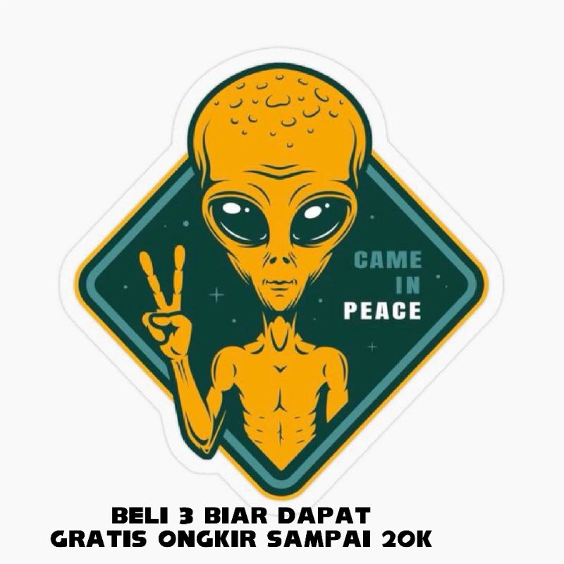 

STIKER 3MILIMETER GAMBAR ALIEN 2PCS