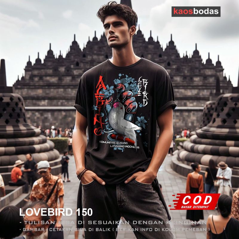 Kaos Lovebird Distro Albino Keren