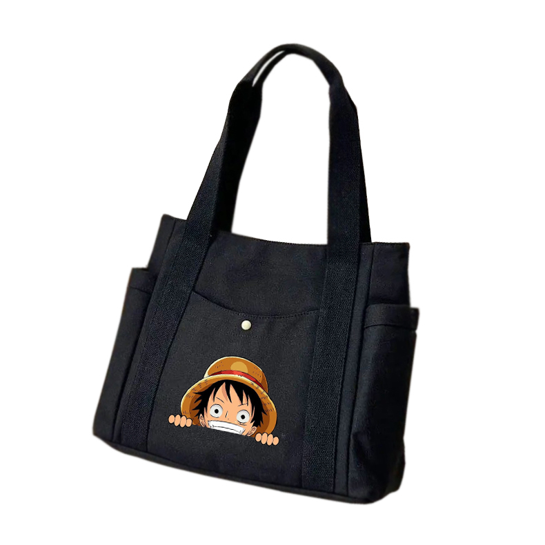 Restock Totebag Tas Selempang Kanvas Karakter Luffy Cute