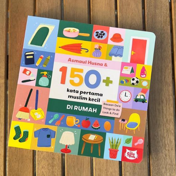 Buku Anak Asmaul Husna & 150+ Kata Pertama Muslim  Kecil di Rumah
