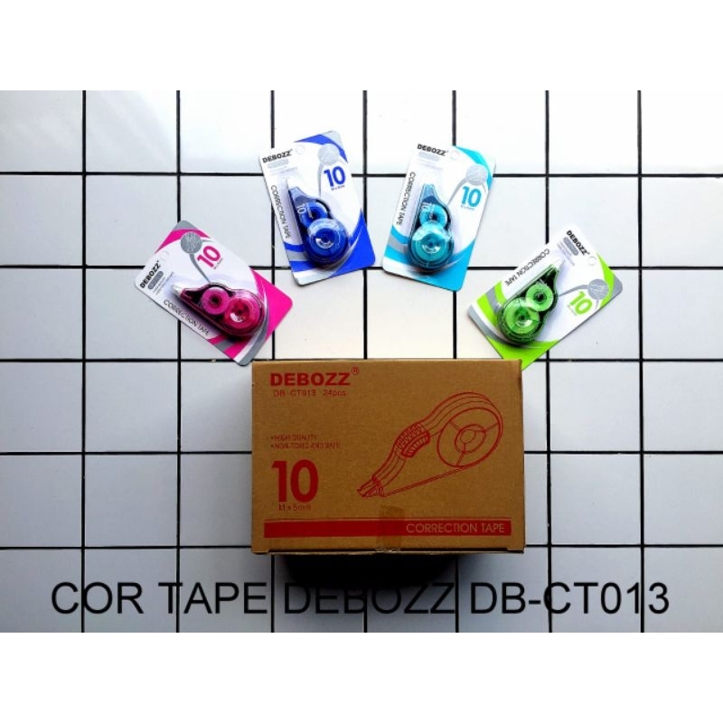 

Corection tape deboss