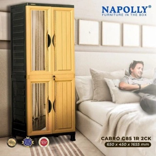 Lemari Pakaian Napolly Gantung Cabro - G85 1R 2CK - Gantungan + 1 Rak