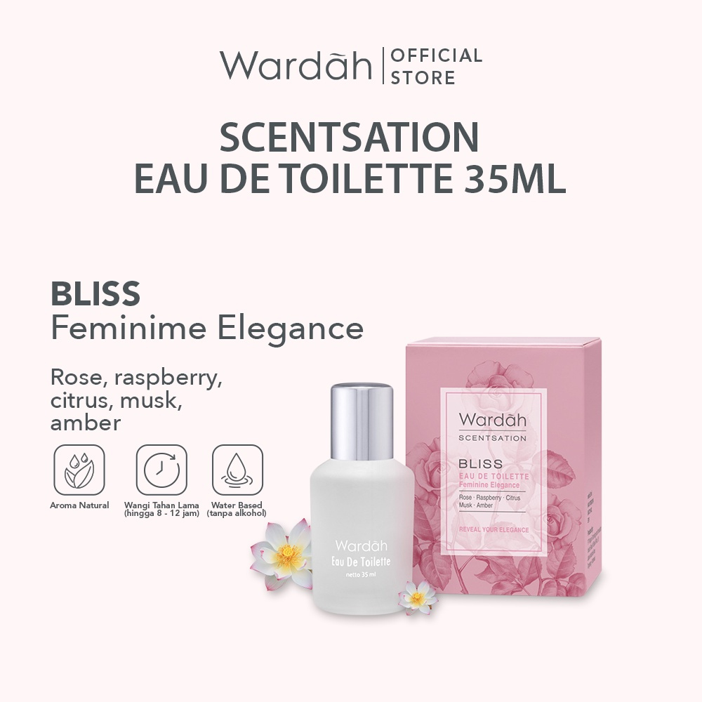 Wardah Scentsation Eau De Toilette 35 ml - Parfum Wanita | Parfum Wardah tahan lama