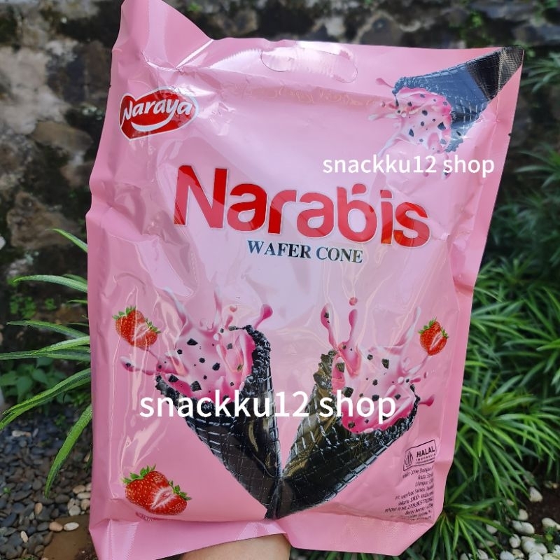 

Narabis Wafer Cone Dengan Krim Chocolate/Strawberry 220 g