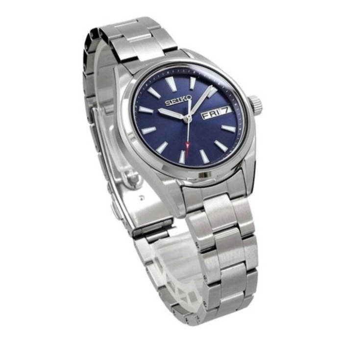 Seiko SUR353P1 Jam Tangan Wanita Quartz Biru Tua Sapphire Crystal 30mm Stainless Steel