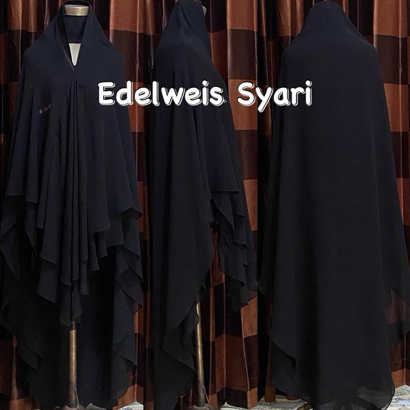 PRELOVED SISESA KHIMAR BLACK