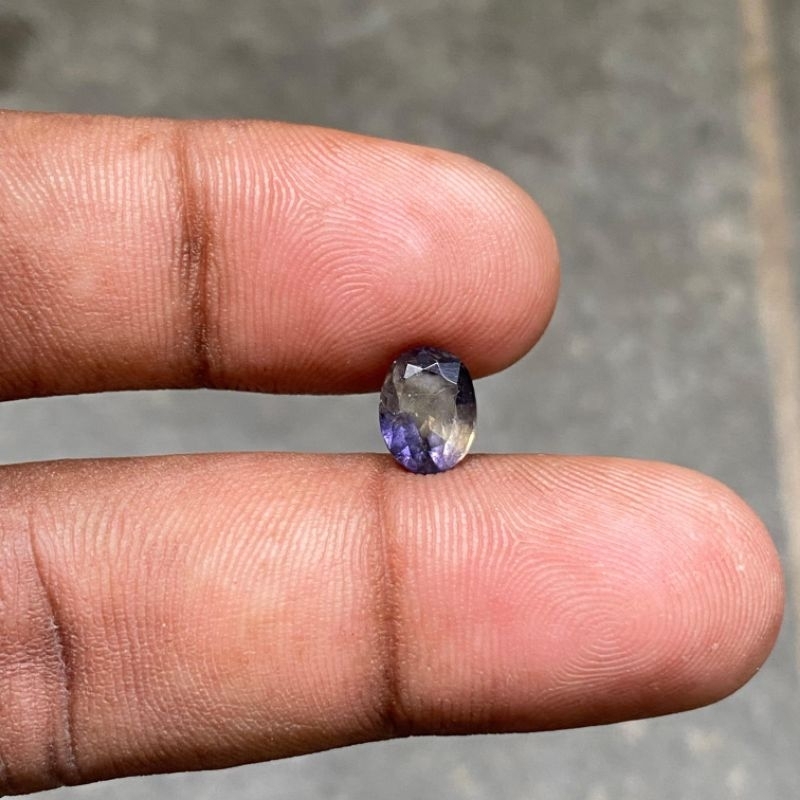 Natural Iolite Batu Blue Iolite Bukan Blue Safir Sapphire Dim 8x6.5x4.5