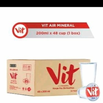 

VIT Cup 200 Ml per kardus isi 48 Gelas