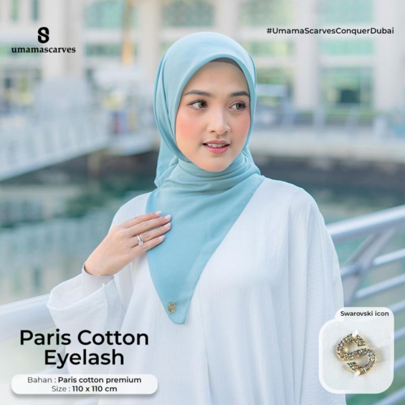 Segi empat umama scarf/paris cotton eyelash