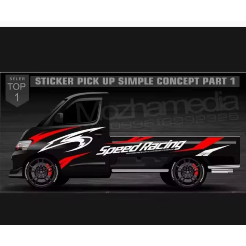 stiker mobil pick up grand max cutting stiker body mobil pick up grand max apv carry l300