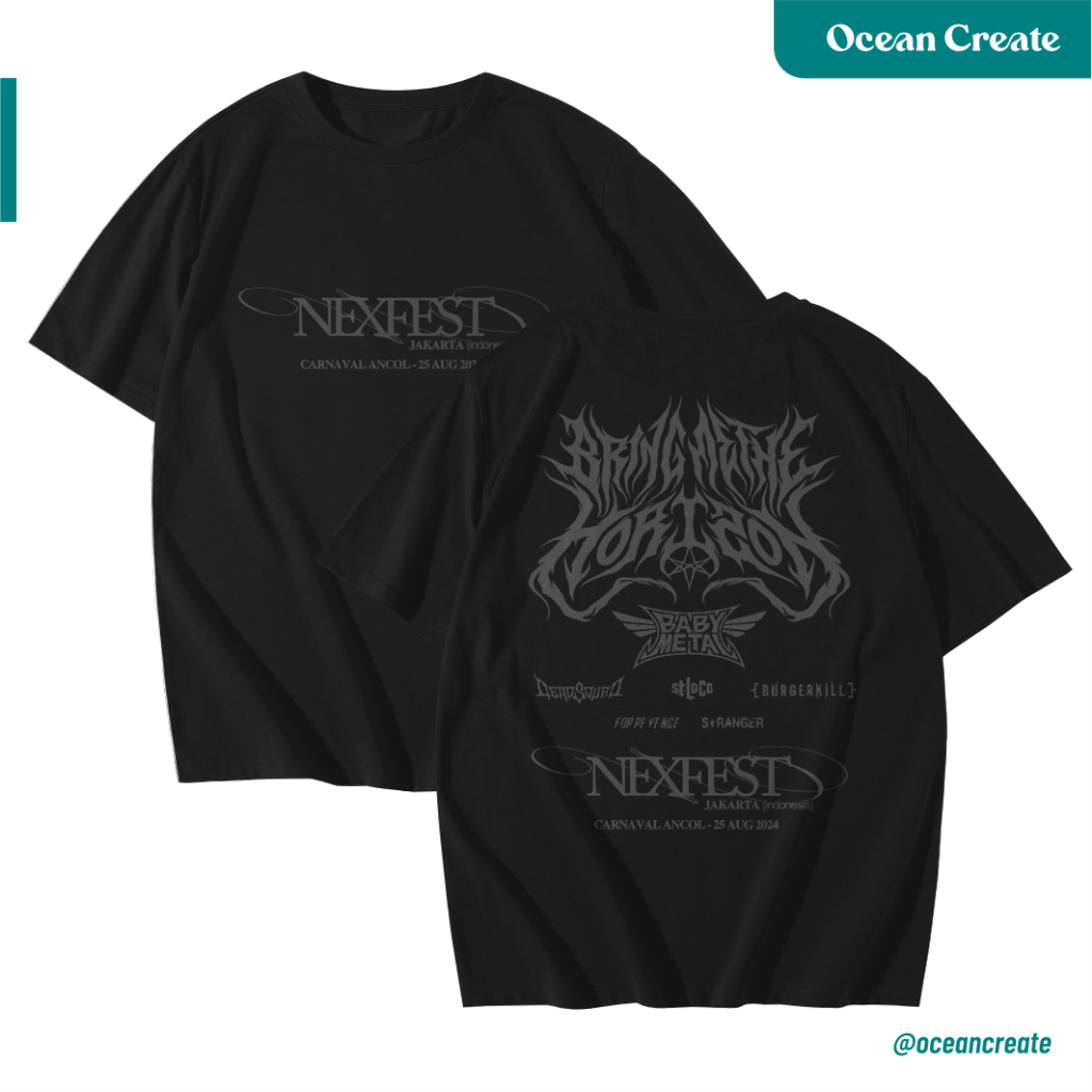 Kaos BMTH Tour Jakarta Bring Me The Horizon