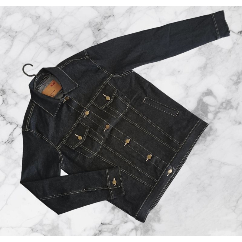 JACKET BLACK 14 oz ( RAW DENIM)