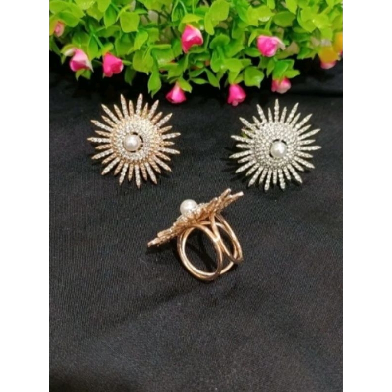 RS_RING HIJAB/BROS RING HIJAB MOTIF MATAHARI PREMIUM IMPORT TERBARU..RING HIJAB VIRAL DAN MEWAH BAHA