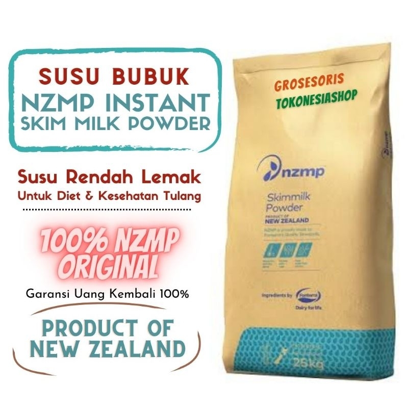 

1Kg Susu Bubuk Skimmilk NZMP - Halal Import Fonterra New Zealand