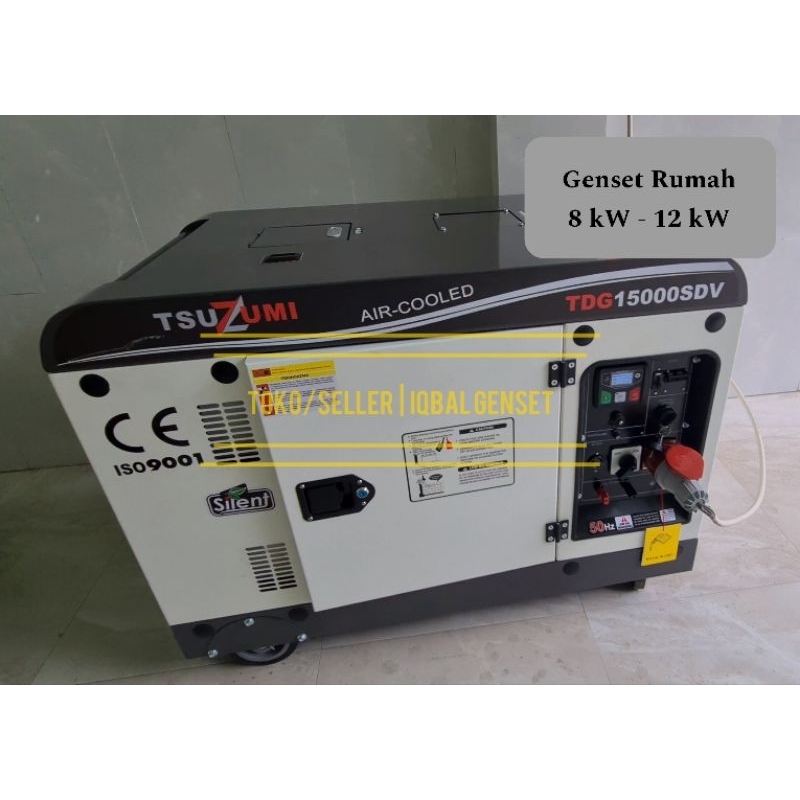 Genset 10.000 Watt Diesel Silent Tsuzumi