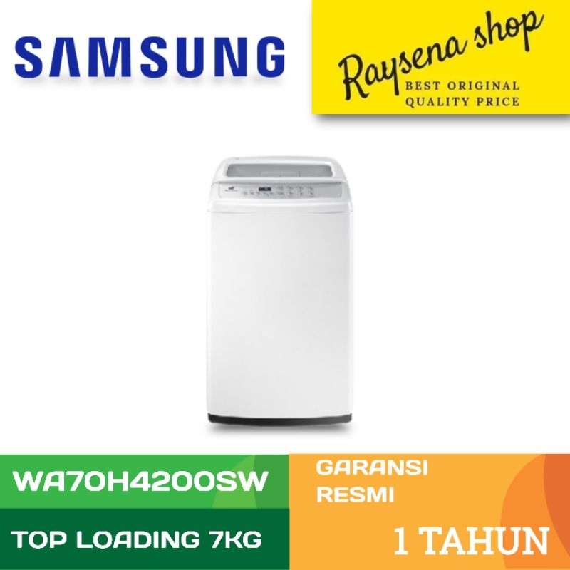 MESIN CUCI SAMSUNG WA 70H4200 SW - MESIN CUCI 1 TABUNG SAMSUNG WA70H4200SW
