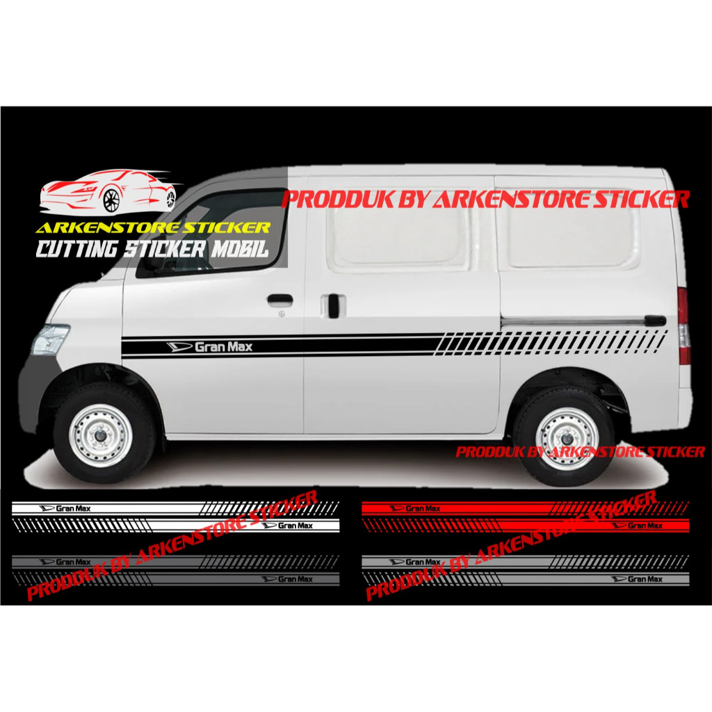 cutting sticker daihatsu granmax minibus blind van stiker body samping mobil daihatsu granmax minibu