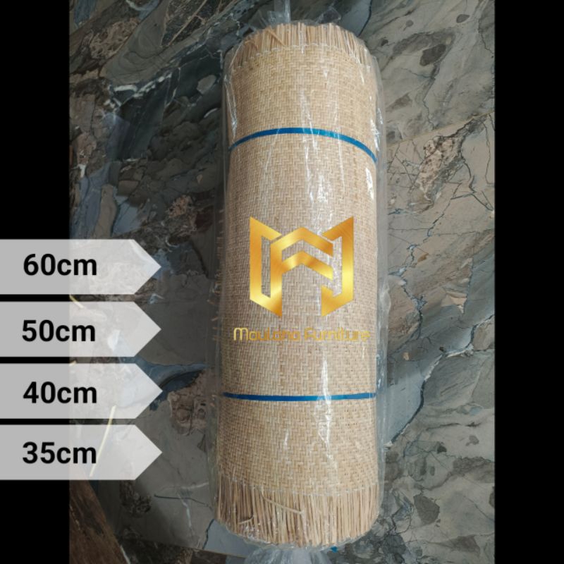 Ajiro Roll Anyaman Rotan Motif Close 15meter