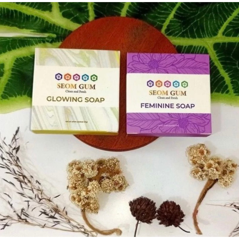 SABUN SEOM GUM GLOWING / FEMININE / MULTIFUNGSI / TERLARIS SEOM GUM 20 GR