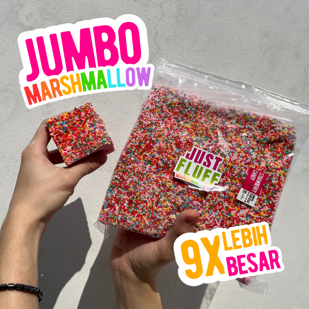 

Marshmallow JustFluff Jumbo [HALAL] Gourmet Marshmallow JustFluff