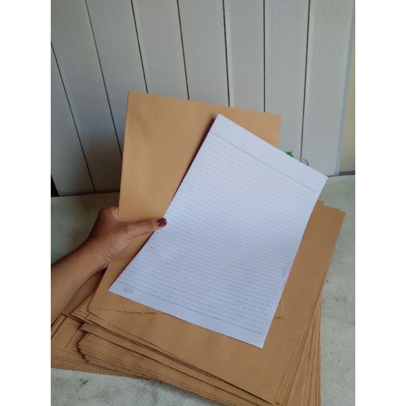 

Amplop Coklat Airmail Folio polos coklat