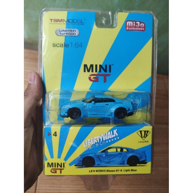 Mini GT 4 LB Works Nissan GT-R R35 Light Blue