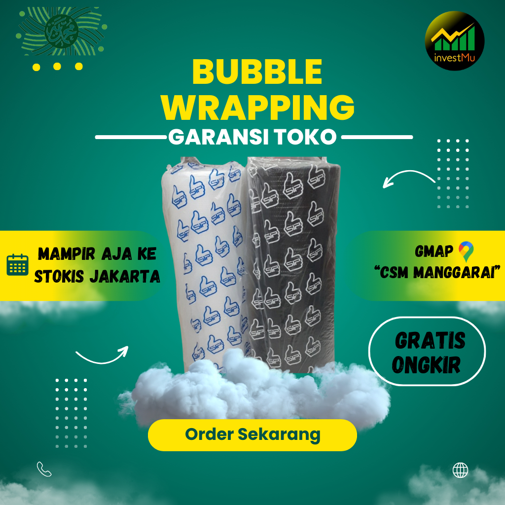 

BUBBLE WRAP BENING 2,1 Kg U PACK KUALITAS SUPER!! SUMU