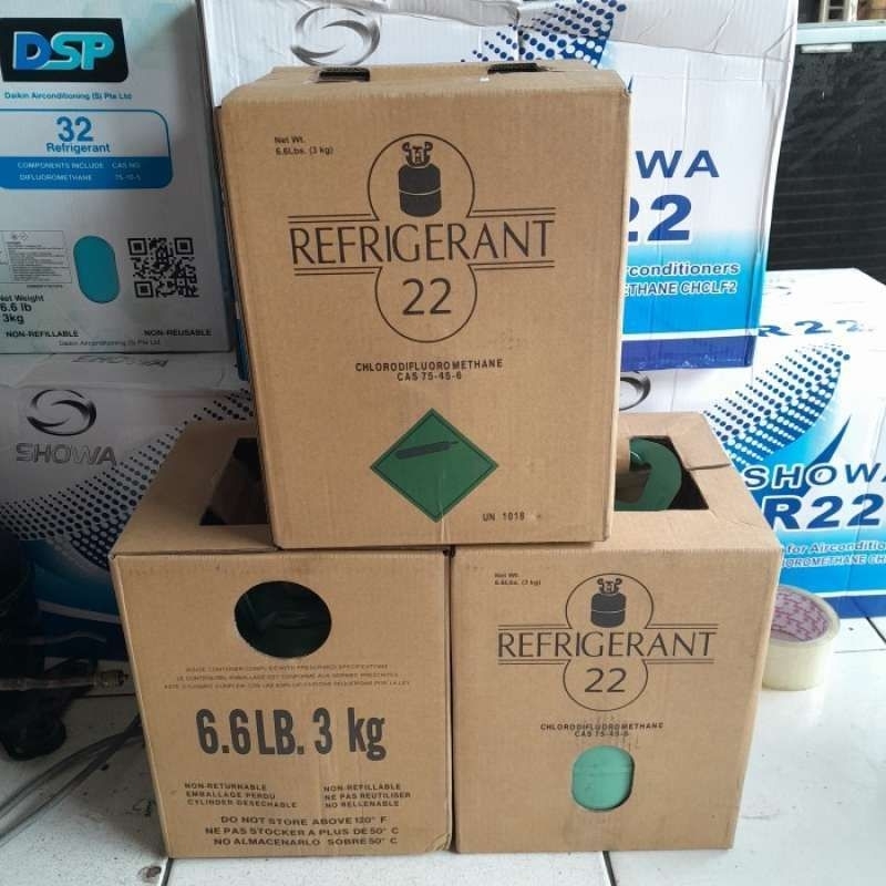 Freon R.22 merek Refrigerant 3 kg tabung mini