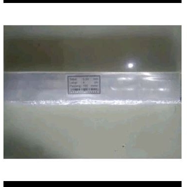 plastik roll jet PP 0.03 lebar 4cm