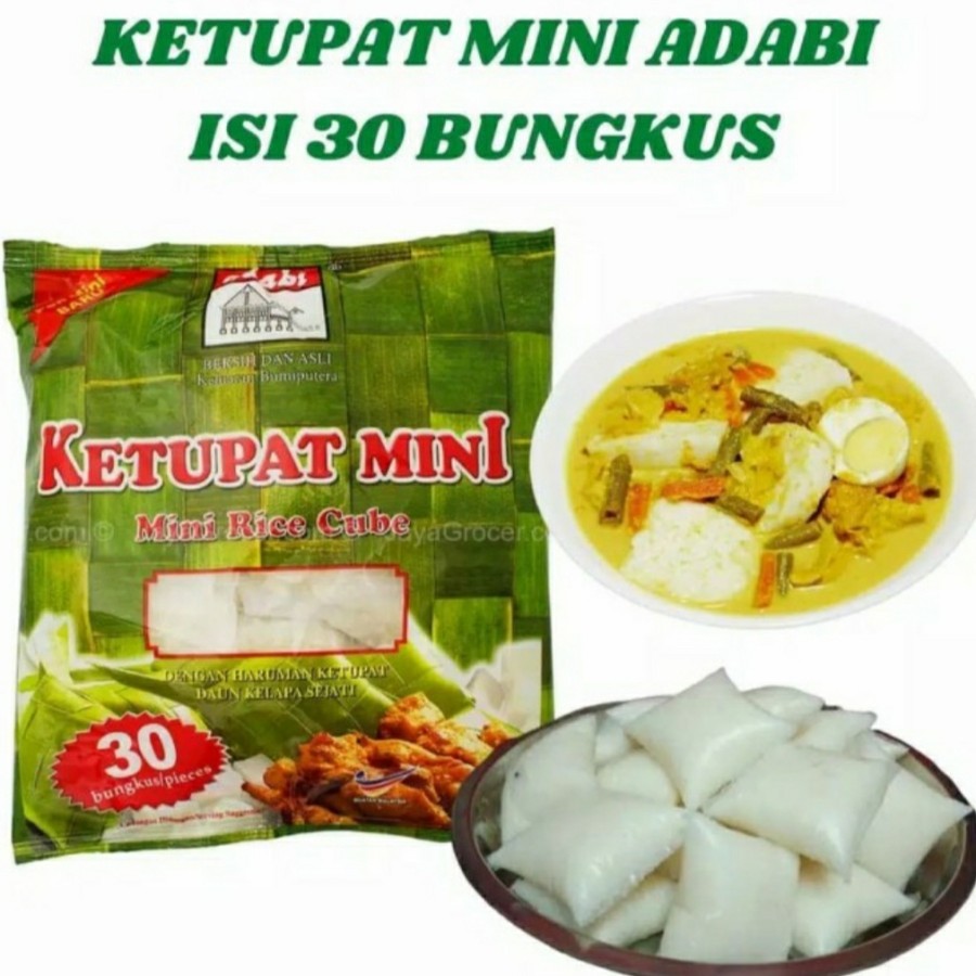 

ketupat adabi isi 30 pcs - Ketupat Mini Istan - Adabi Ketupat Mini 30 X 20 gram