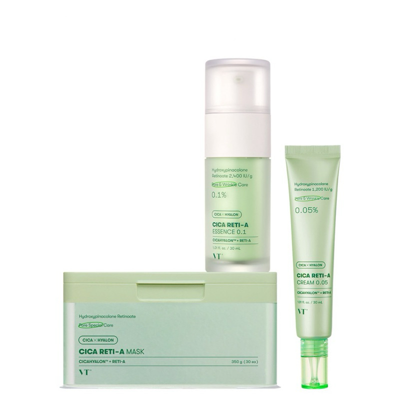 VT COSMETICS Cica Reti A Essence 30ml / Reti A Cream 30ml / Reti A Mask 30pcs