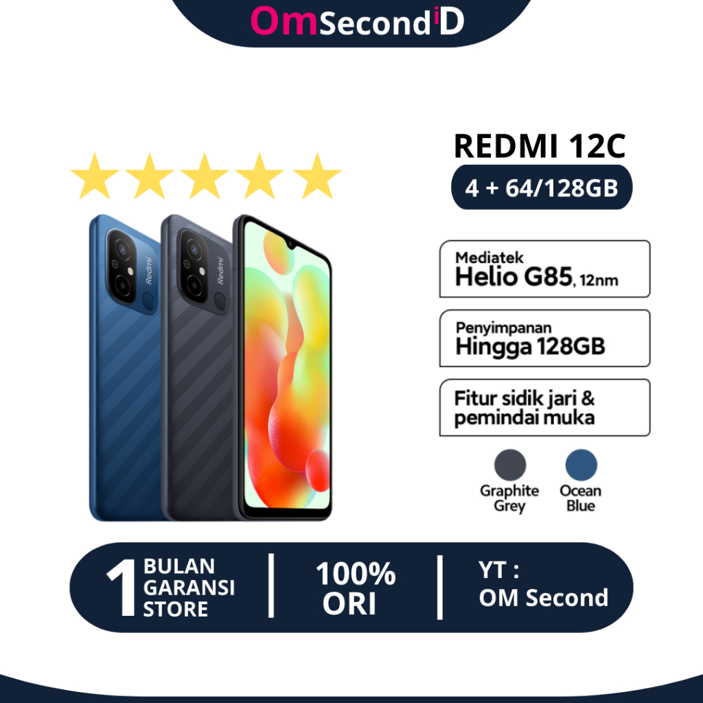 XIAOMI REDMI 12C 4/64 4/128 SECOND FULLSET