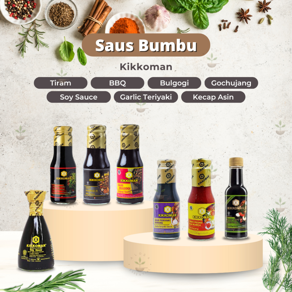 

Kikkoman Saus Kikkoman All Varian - Kikkoman Garlic Teriyaki Barbeque Gochujang Bulgogi Ponzu Oyster