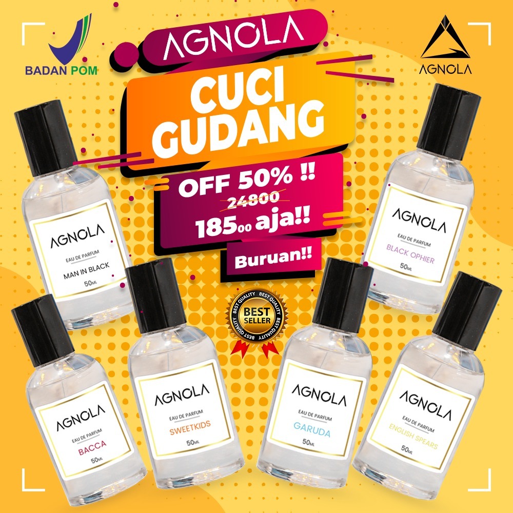 [BPOM] FLASH SALE 50% Parfum AGNOLA Black Ophier 50 ml / Parfume Garuda 50 ml / Parfume badan / Parf