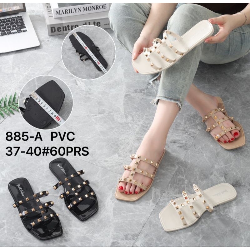 Sandal Selop Jelly Valentine Duri Wanita Terbaru Balance Import 885