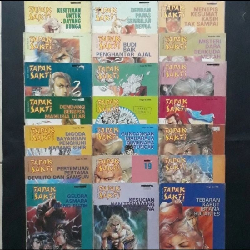 PAKET KOLEKSI 93 KOMIK MANHUA TAPAK SAKTI/TONY WONG/MAJALAH HAI 1990