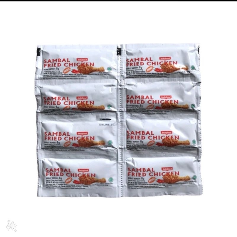 

Sambel Indofood Fried Chiken piring lombok renceng isi 24