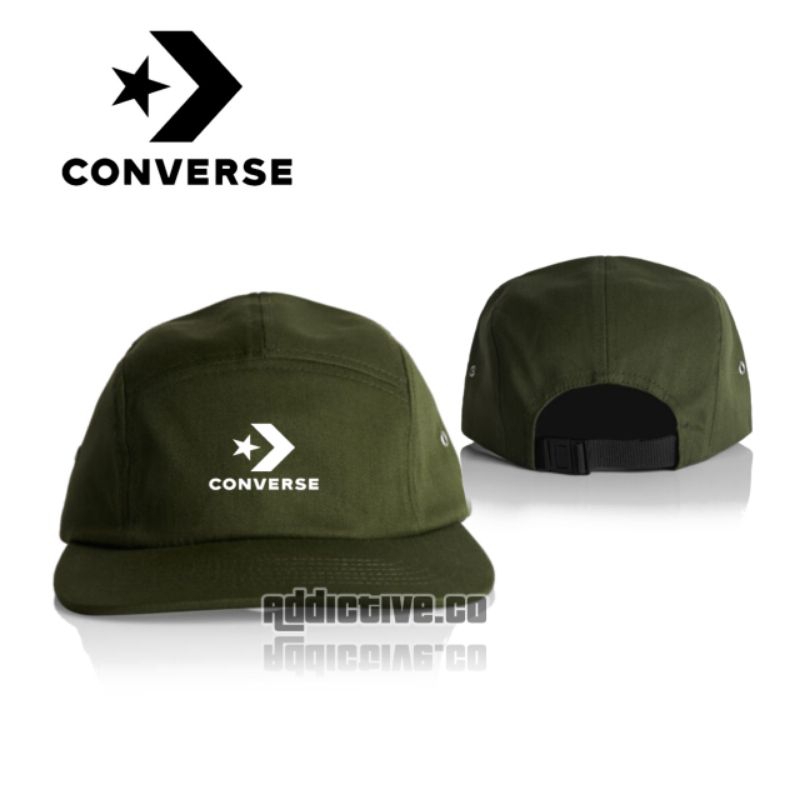 FIVE PANEL CONVERSE SNAPBACK HAT CAP - TOPI 5 PANEL DISTRO CASUAL