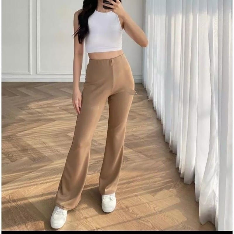 Celana Cutbray Scuba Premium Highwaist / Kulot Scuba Wanita Cutbray