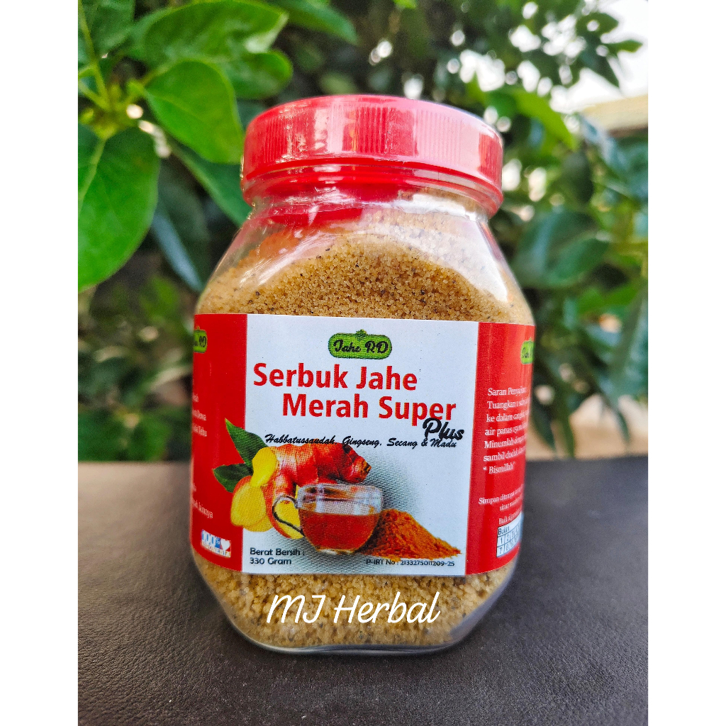 

Jahe RD Jahe Merah RD Jahe Merah Serbuk Super + Habbatussauda 330 Gram